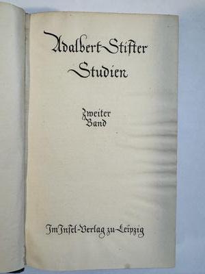 Studien, Zweiter Band